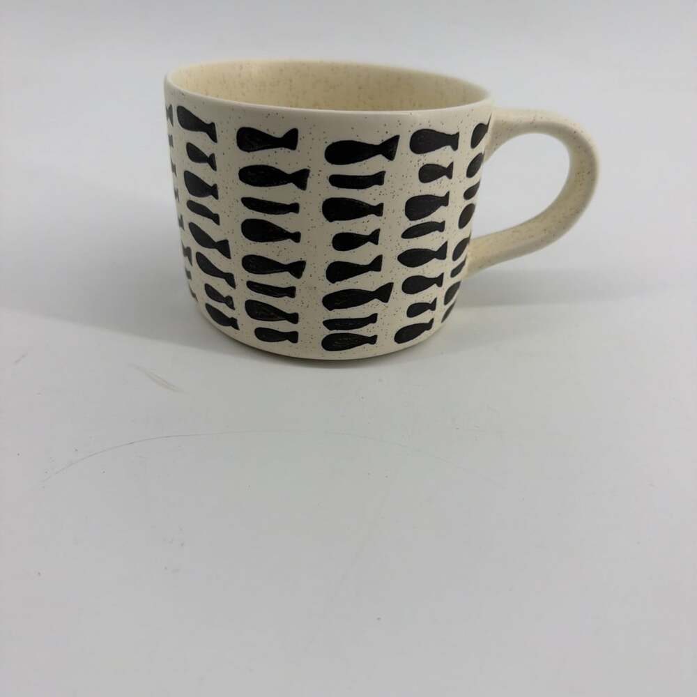 Anthropologie Tetra Fish Stoneware Mug Limited